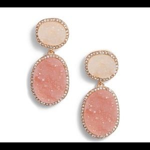 BAUBLEBAR Krystal Faux Drusy Drop Earrings